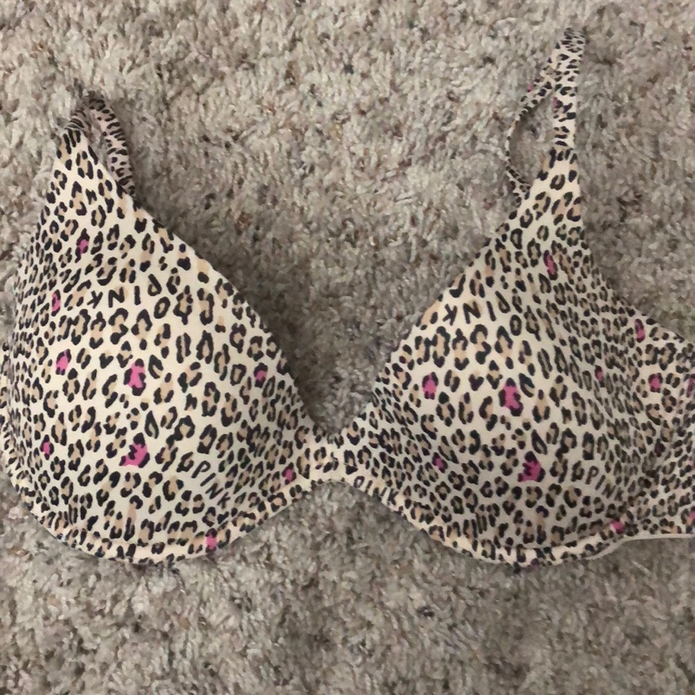 Victoria Secret PINK Cheetah Push Up Bra